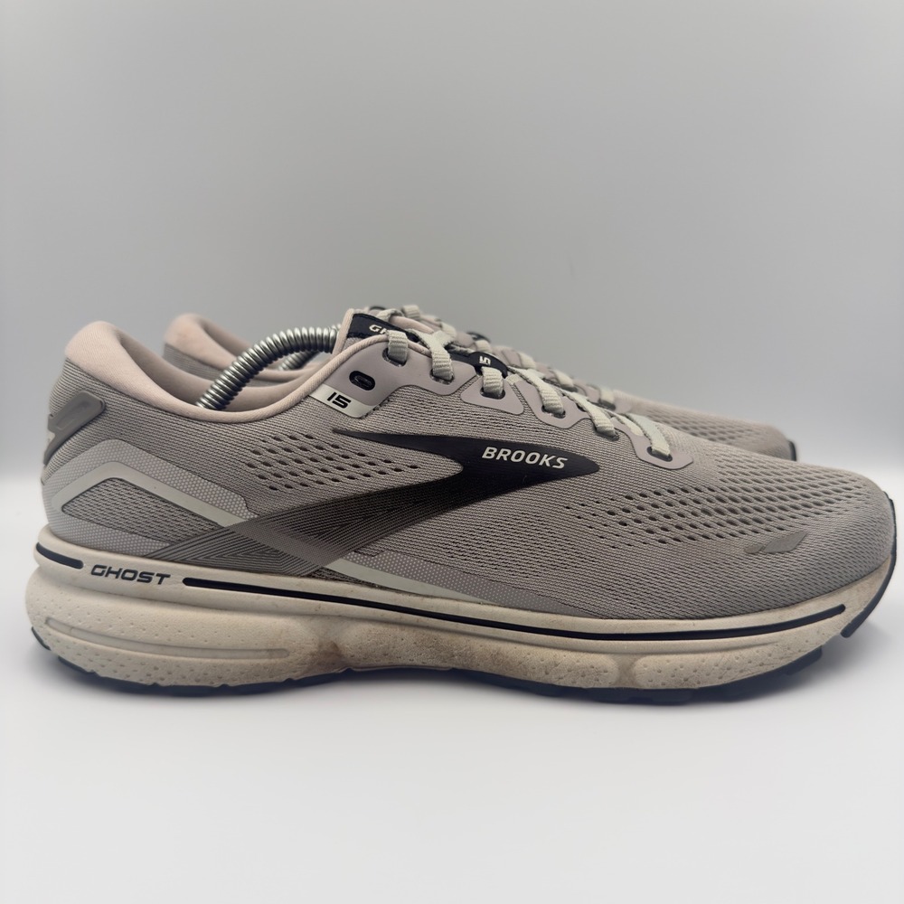 Brooks Ghost 15 Mens Size 10 2E Wide Running Shoes Sneakers 1103932E098 Grey